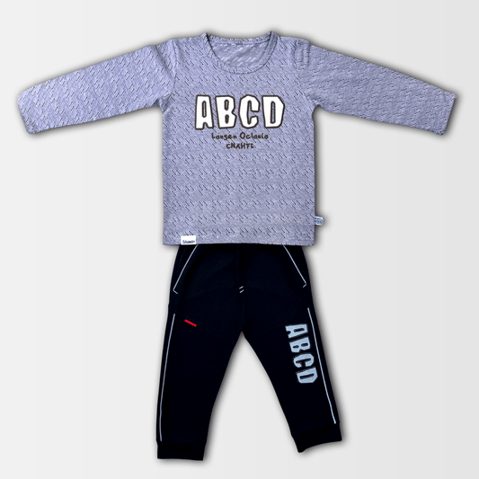 Casual Round Neck T Shirt & Trouser