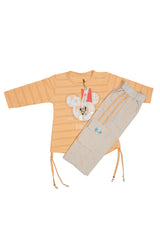 Golden Mustard Shirt with Light Gray Trouser