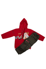 Casual Boys' Outfit with Hoodie & Cargo Pants