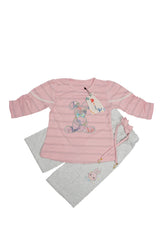Light Pink casual outfit set for Girls