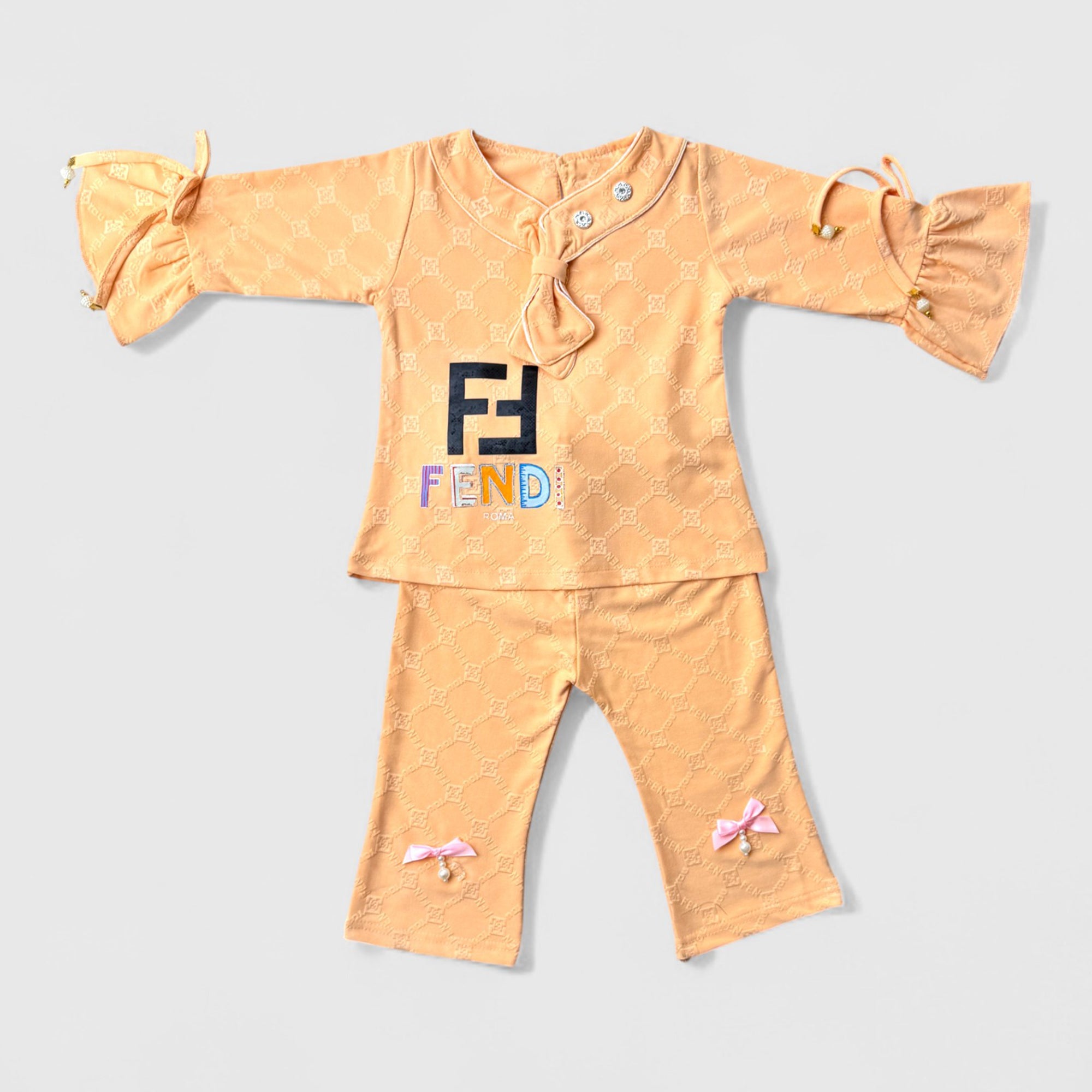 Light Mustard Yellow Shirt with Flared Trouser