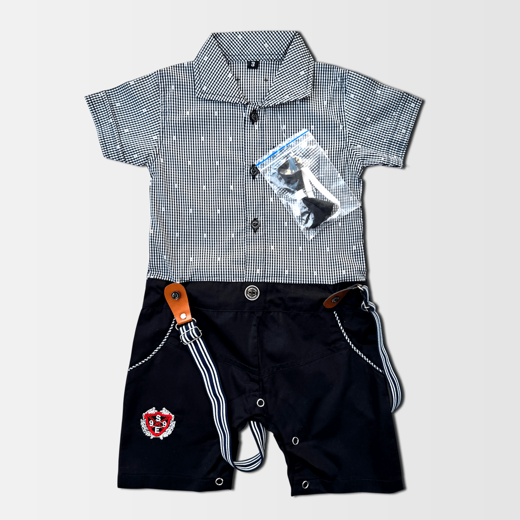 2 Pcs Romper Style short sleeves with suspender