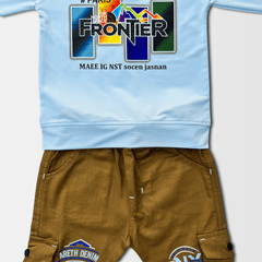 Frontier Print Full Sleeve Shirt & Cargo Pant Set