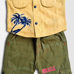 3 Pcs Boy Casual Set with shirt inner & Pants