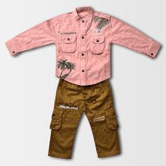3 Pcs Boy Casual Set with shirt inner & Pants