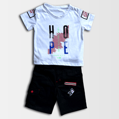 3 Pcs Set Sleeved Shirt with inner & Shorts