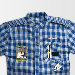 3 Pcs Boy Casual Set with shirt inner & Pants