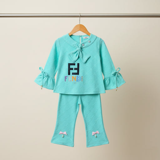 Light Mint Green Shirt with Flared Trouser