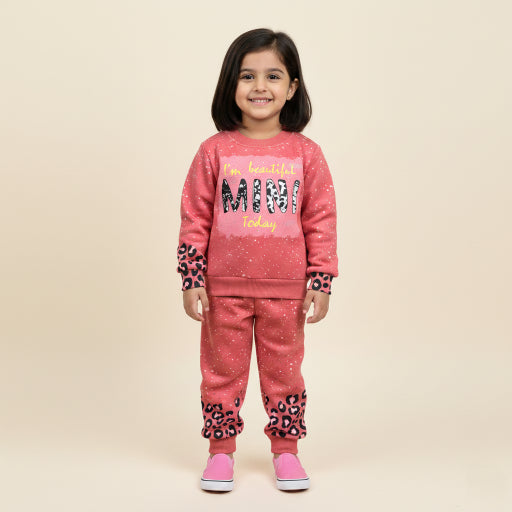 Fleece fabric 2 peace Girl Suit