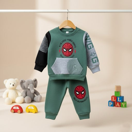 Fleece fabric 2 peace Boy Suit