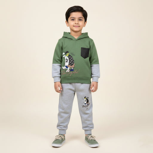 2 Pcs Hoddie & Trouser Boy Set