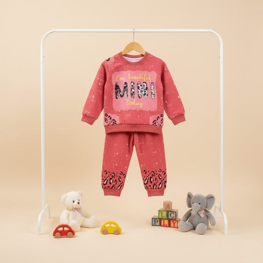 Fleece fabric 2 peace Girl Suit