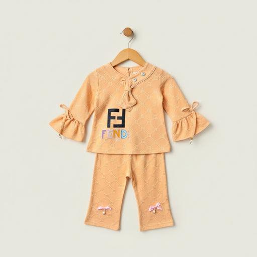 Light Mustard Yellow Shirt with Flared Trouser