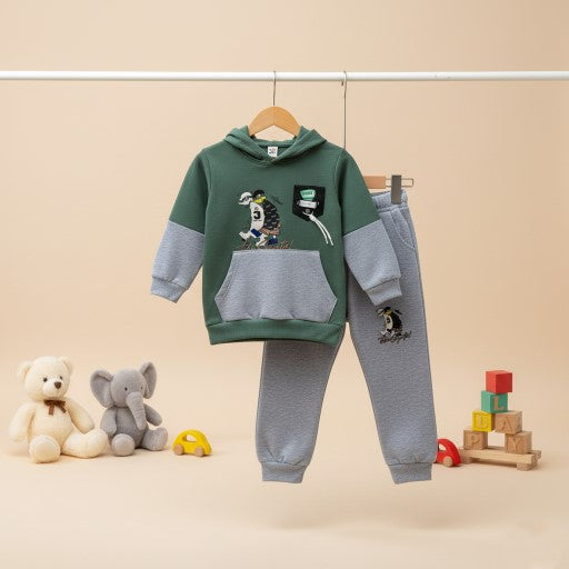 2 Pcs Hoddie & Trouser Boy Set