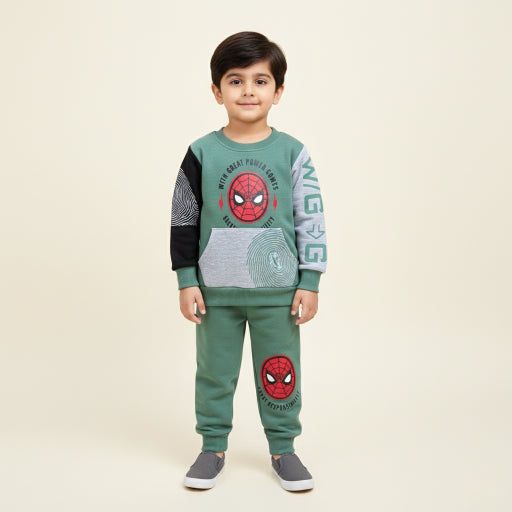 Fleece fabric 2 peace Boy Suit