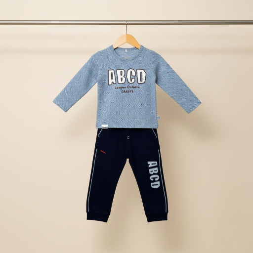 Casual Round Neck T Shirt & Trouser