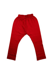 Casual Cotton Frock and legging/ Red Floral print