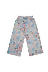 Light Pastel Blue Shirt with Wide Leg Trouser