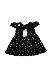 Casual Cotton Frock and legging/ Black Floral print