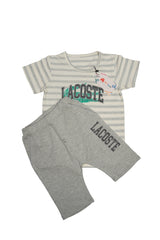 2 Pcs Casual Outfit Round neck Shirt & Shorts