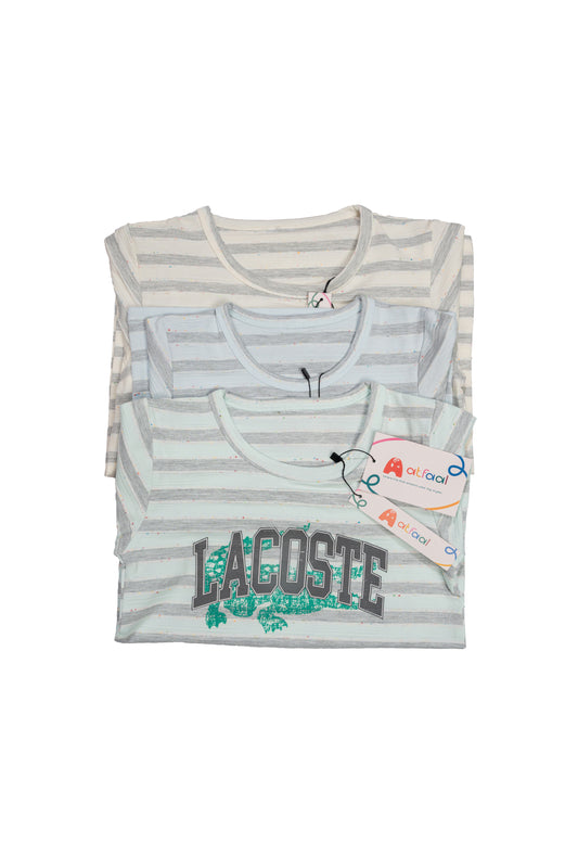 2 Pcs Casual Outfit Round neck Shirt & Shorts