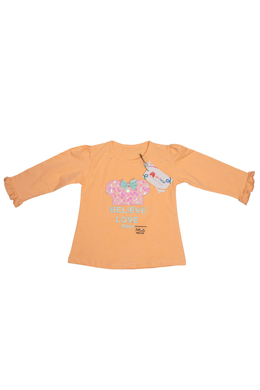 Cotton Jersey Shirt and Pant Mustard Yellow/Blue