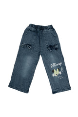 Cotton Jersey Shirt and Pant Mustard Yellow/Blue